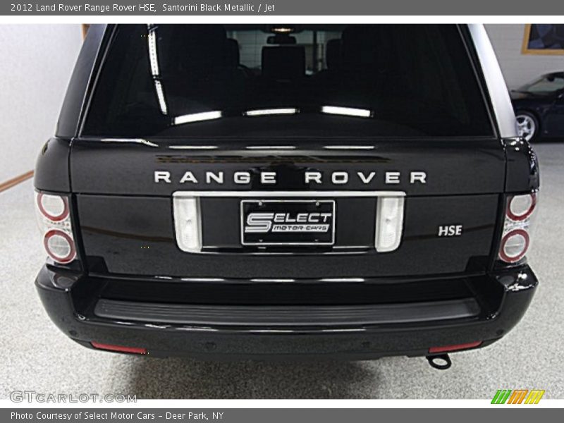 Santorini Black Metallic / Jet 2012 Land Rover Range Rover HSE