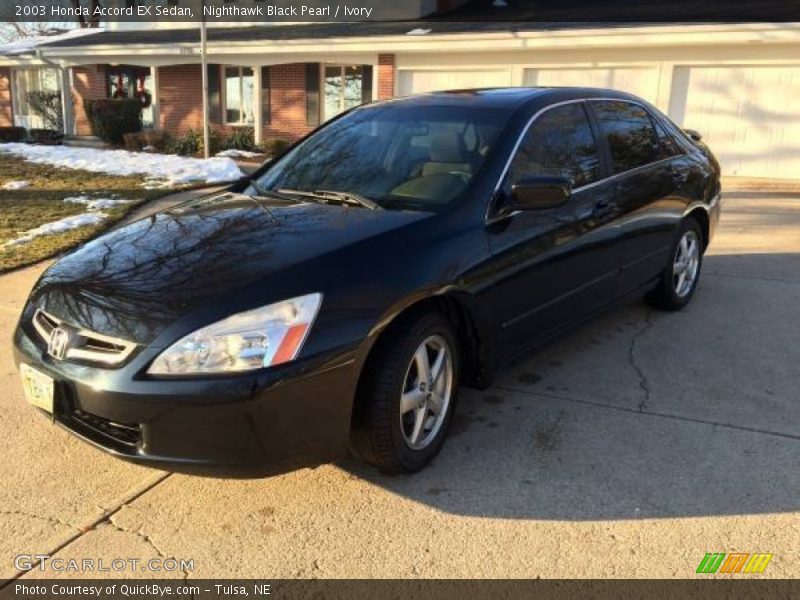 Nighthawk Black Pearl / Ivory 2003 Honda Accord EX Sedan