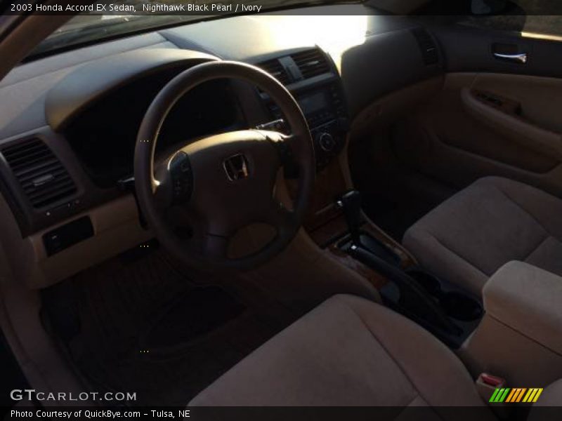 Nighthawk Black Pearl / Ivory 2003 Honda Accord EX Sedan