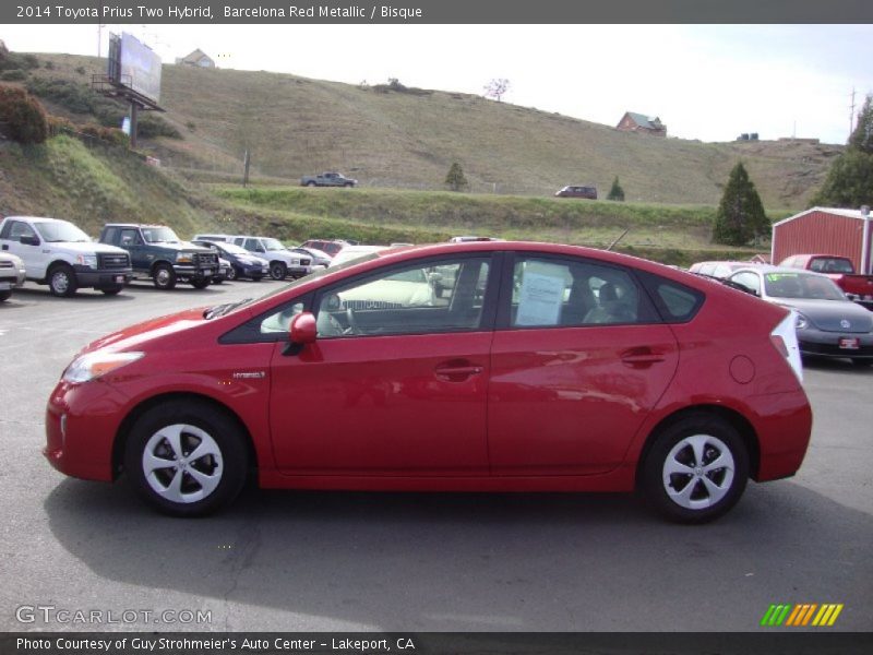Barcelona Red Metallic / Bisque 2014 Toyota Prius Two Hybrid