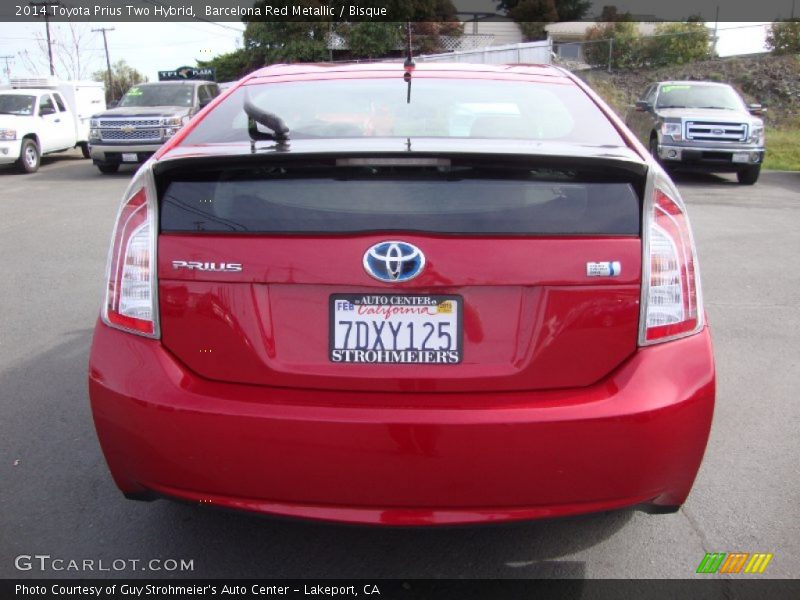 Barcelona Red Metallic / Bisque 2014 Toyota Prius Two Hybrid
