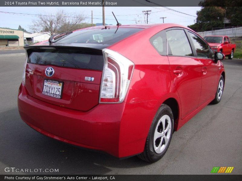 Barcelona Red Metallic / Bisque 2014 Toyota Prius Two Hybrid