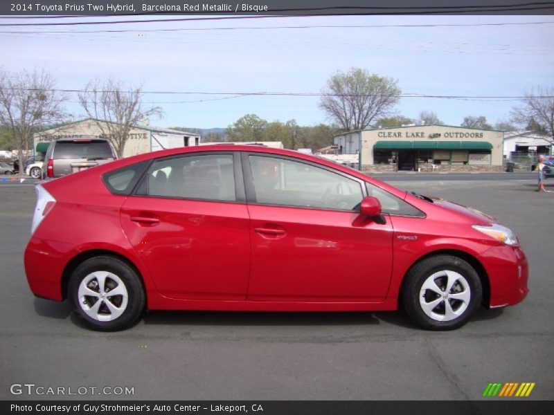 Barcelona Red Metallic / Bisque 2014 Toyota Prius Two Hybrid