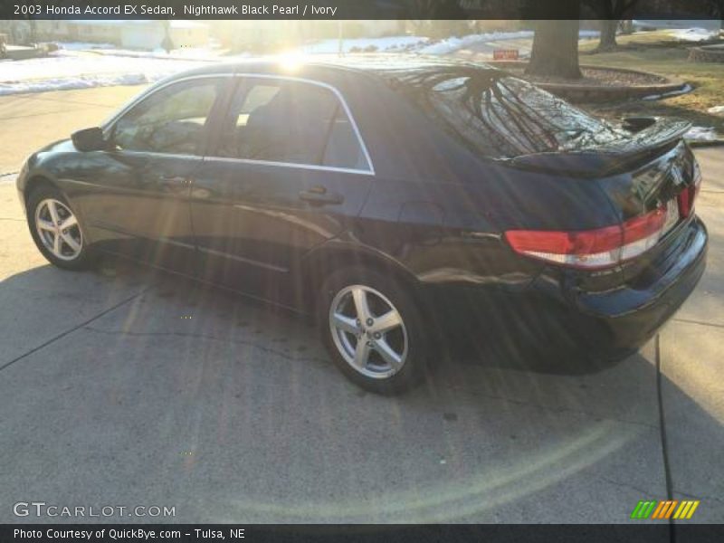 Nighthawk Black Pearl / Ivory 2003 Honda Accord EX Sedan
