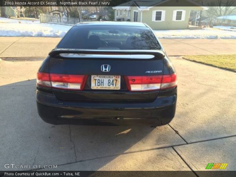 Nighthawk Black Pearl / Ivory 2003 Honda Accord EX Sedan