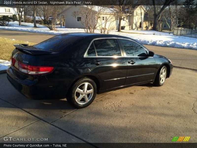 Nighthawk Black Pearl / Ivory 2003 Honda Accord EX Sedan