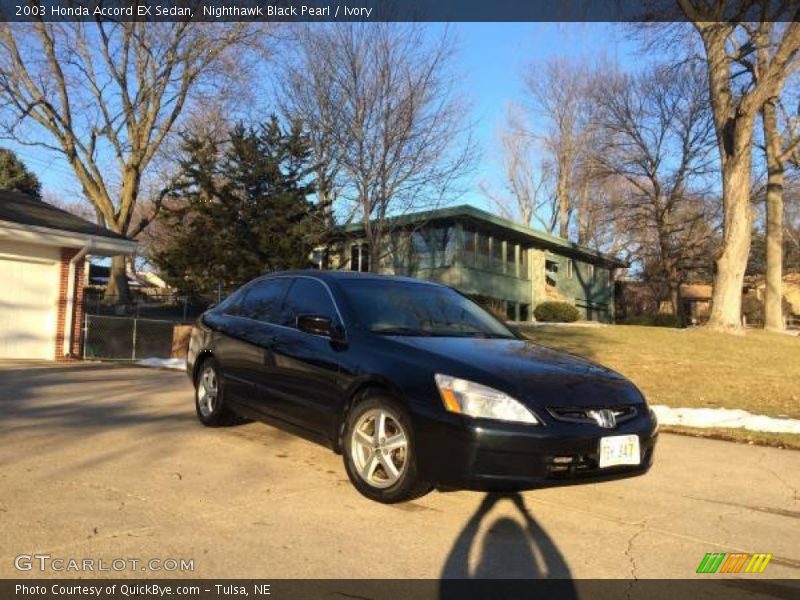 Nighthawk Black Pearl / Ivory 2003 Honda Accord EX Sedan