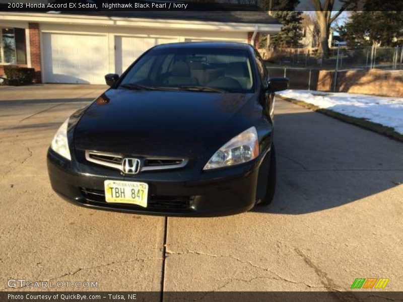Nighthawk Black Pearl / Ivory 2003 Honda Accord EX Sedan