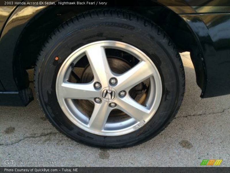 Nighthawk Black Pearl / Ivory 2003 Honda Accord EX Sedan