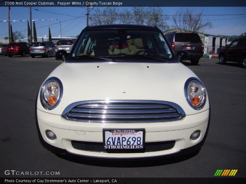 Pepper White / Gravity Tuscan Beige 2008 Mini Cooper Clubman