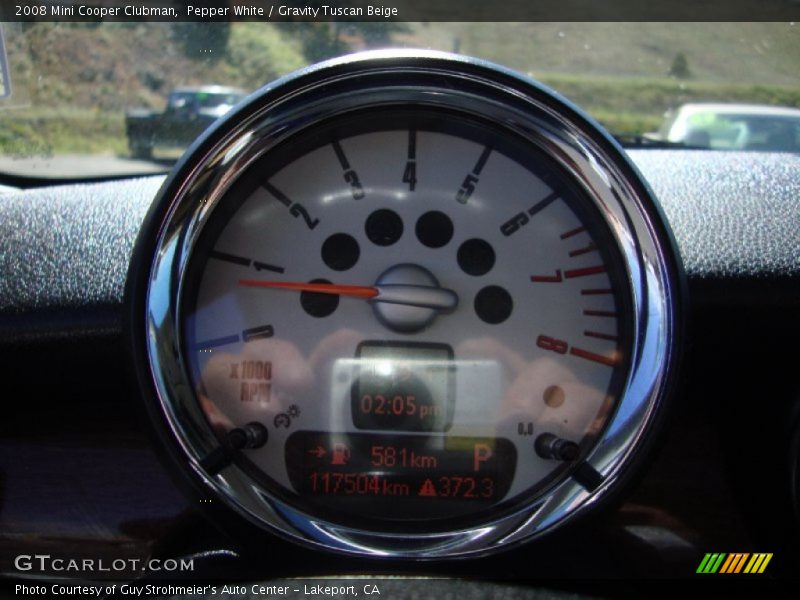 Pepper White / Gravity Tuscan Beige 2008 Mini Cooper Clubman