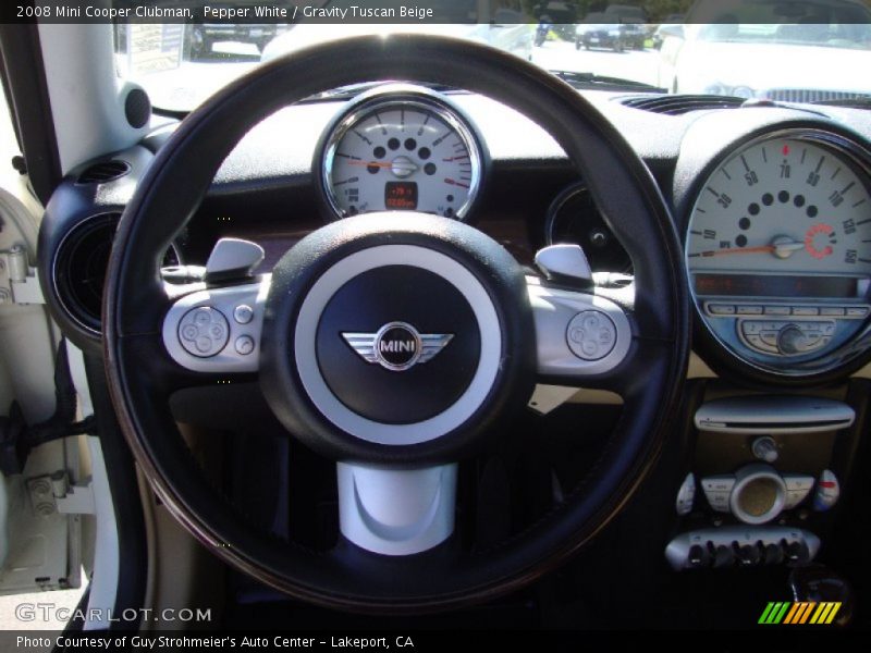 Pepper White / Gravity Tuscan Beige 2008 Mini Cooper Clubman