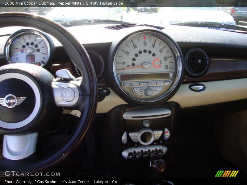 Pepper White / Gravity Tuscan Beige 2008 Mini Cooper Clubman