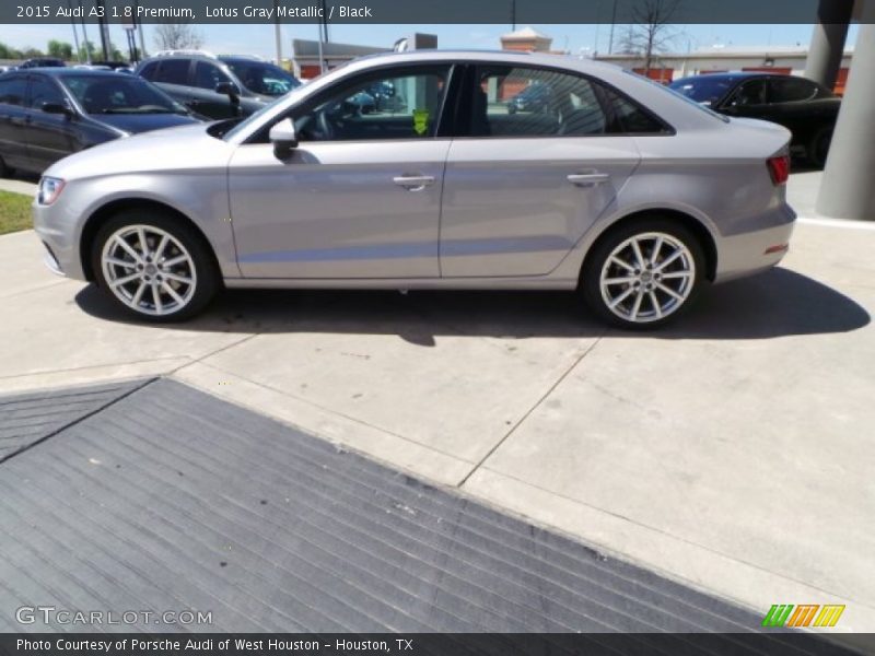Lotus Gray Metallic / Black 2015 Audi A3 1.8 Premium