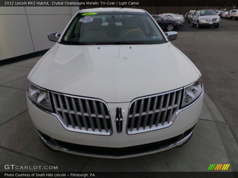 Crystal Champagne Metallic Tri-Coat / Light Camel 2012 Lincoln MKZ Hybrid