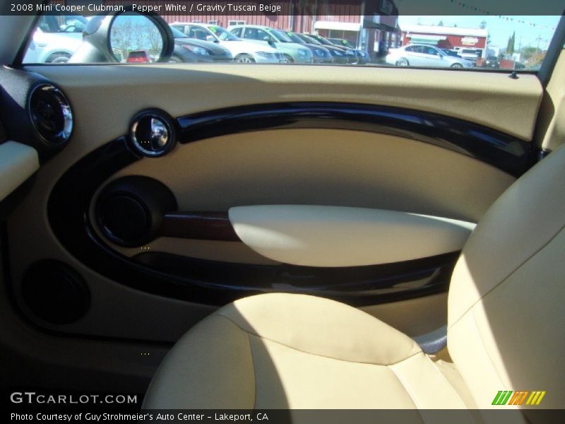 Pepper White / Gravity Tuscan Beige 2008 Mini Cooper Clubman