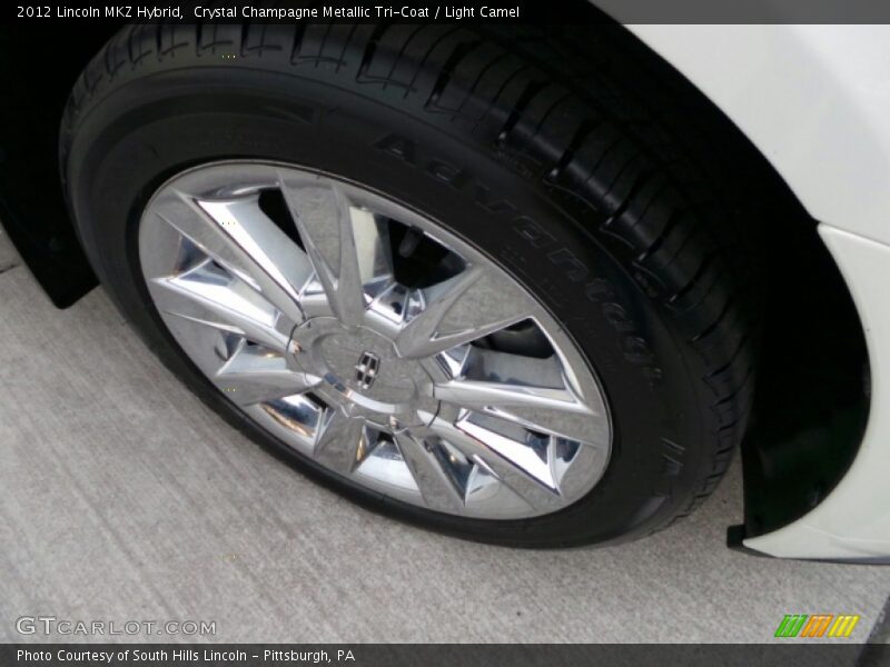 Crystal Champagne Metallic Tri-Coat / Light Camel 2012 Lincoln MKZ Hybrid