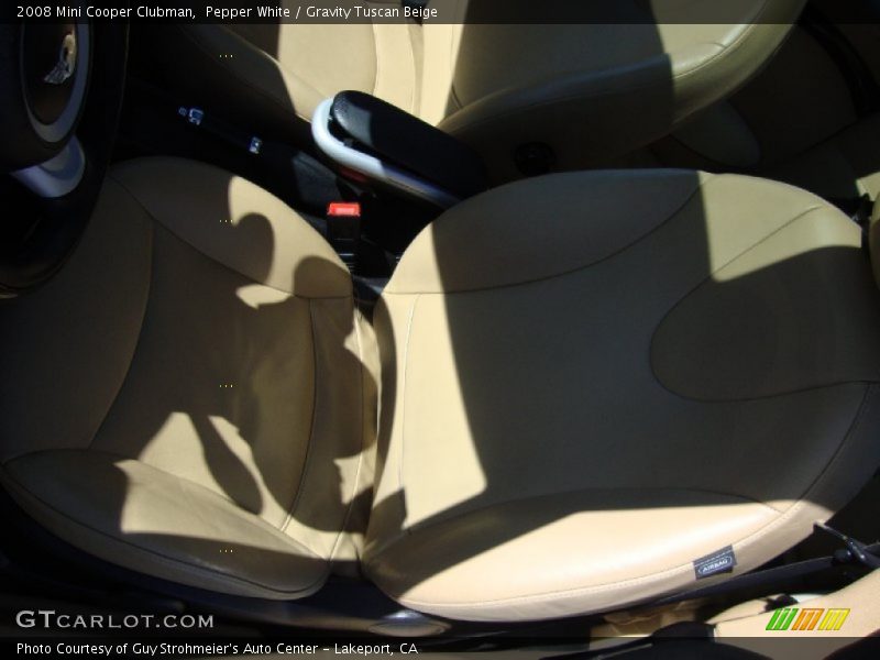 Pepper White / Gravity Tuscan Beige 2008 Mini Cooper Clubman