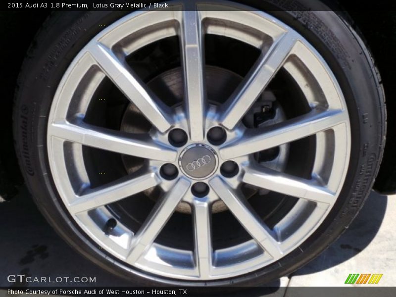 Lotus Gray Metallic / Black 2015 Audi A3 1.8 Premium