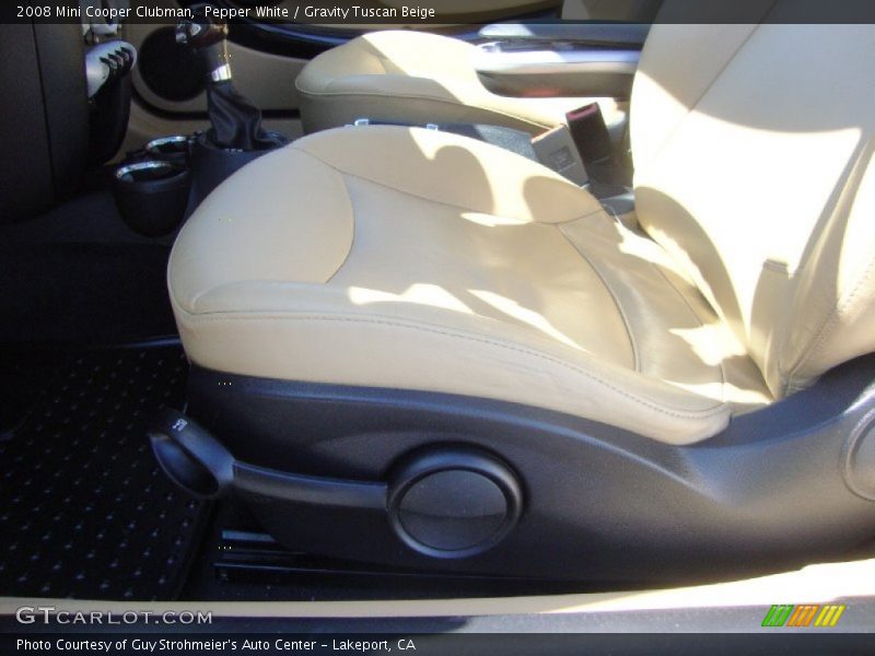 Pepper White / Gravity Tuscan Beige 2008 Mini Cooper Clubman
