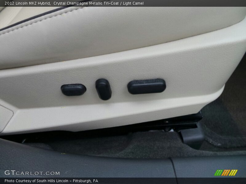 Crystal Champagne Metallic Tri-Coat / Light Camel 2012 Lincoln MKZ Hybrid