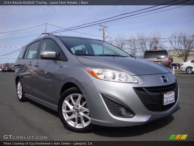 Liquid Silver Metallic / Black 2014 Mazda MAZDA5 Touring