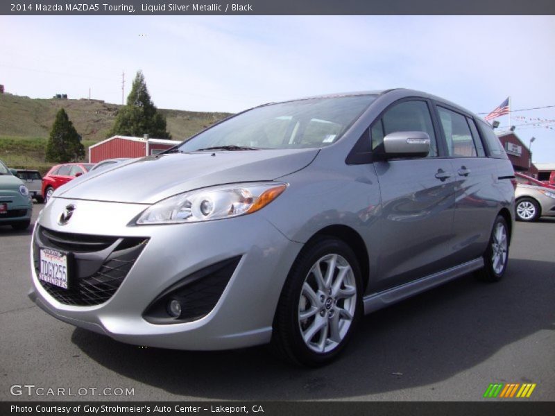 Liquid Silver Metallic / Black 2014 Mazda MAZDA5 Touring