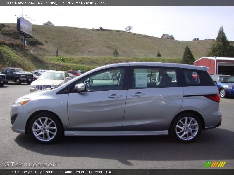 Liquid Silver Metallic / Black 2014 Mazda MAZDA5 Touring