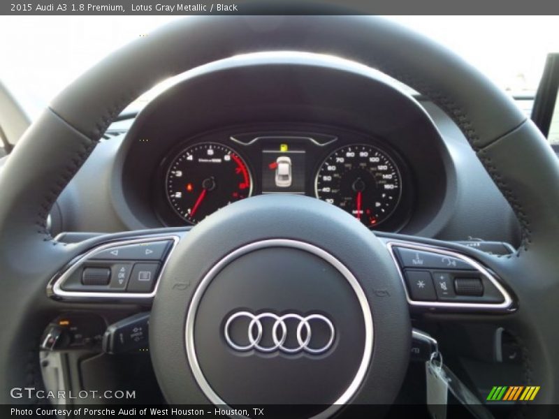 Lotus Gray Metallic / Black 2015 Audi A3 1.8 Premium