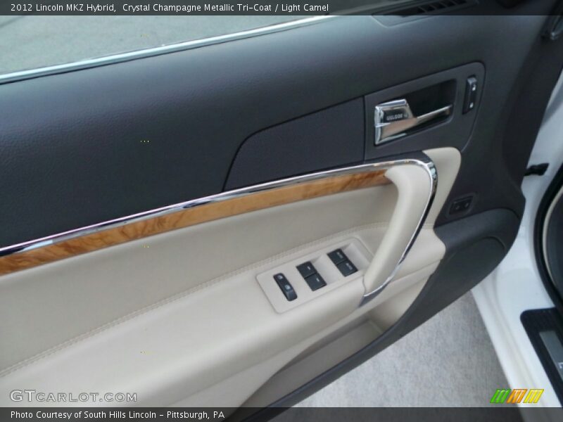 Crystal Champagne Metallic Tri-Coat / Light Camel 2012 Lincoln MKZ Hybrid