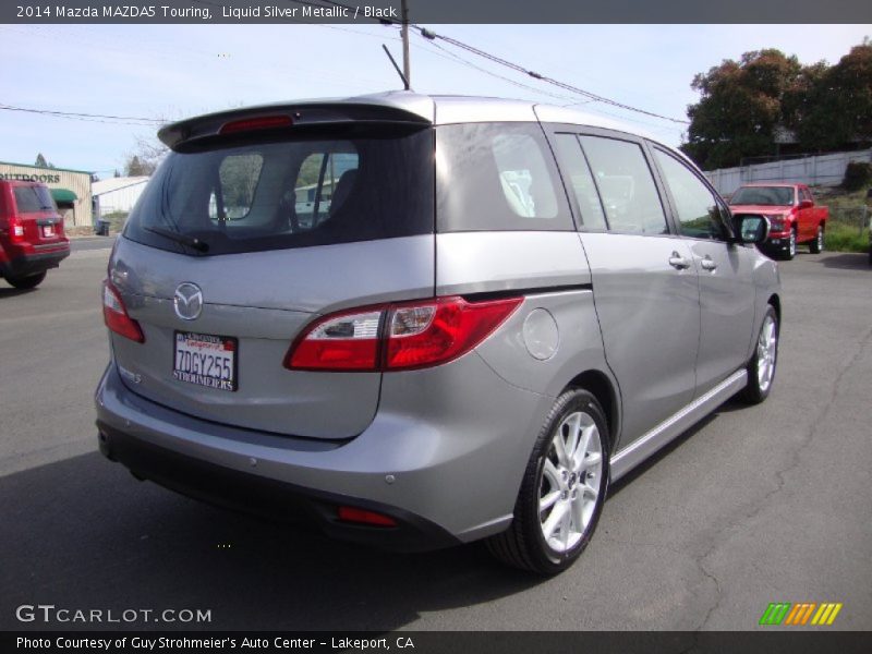 Liquid Silver Metallic / Black 2014 Mazda MAZDA5 Touring