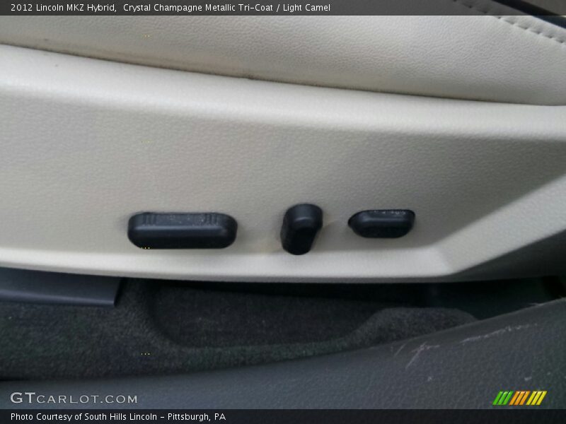 Crystal Champagne Metallic Tri-Coat / Light Camel 2012 Lincoln MKZ Hybrid