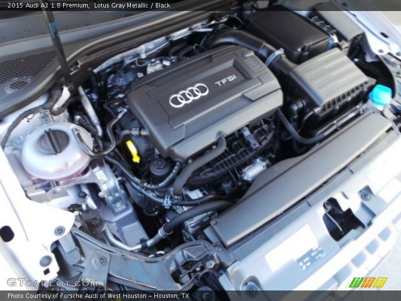 Lotus Gray Metallic / Black 2015 Audi A3 1.8 Premium