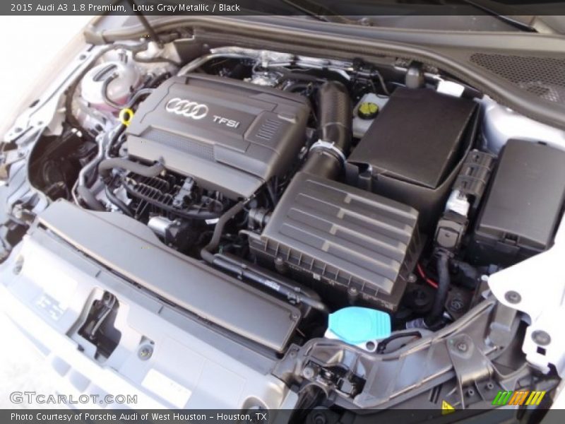 Lotus Gray Metallic / Black 2015 Audi A3 1.8 Premium