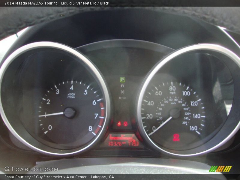 Liquid Silver Metallic / Black 2014 Mazda MAZDA5 Touring