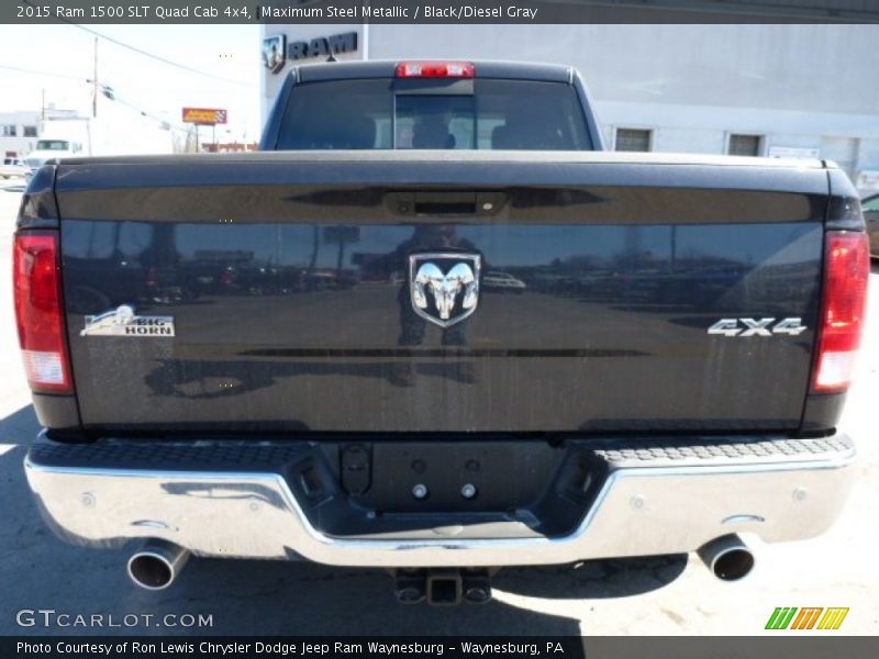 Maximum Steel Metallic / Black/Diesel Gray 2015 Ram 1500 SLT Quad Cab 4x4