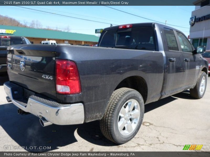 Maximum Steel Metallic / Black/Diesel Gray 2015 Ram 1500 SLT Quad Cab 4x4