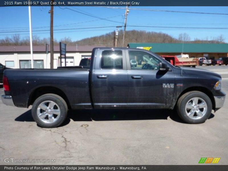 Maximum Steel Metallic / Black/Diesel Gray 2015 Ram 1500 SLT Quad Cab 4x4