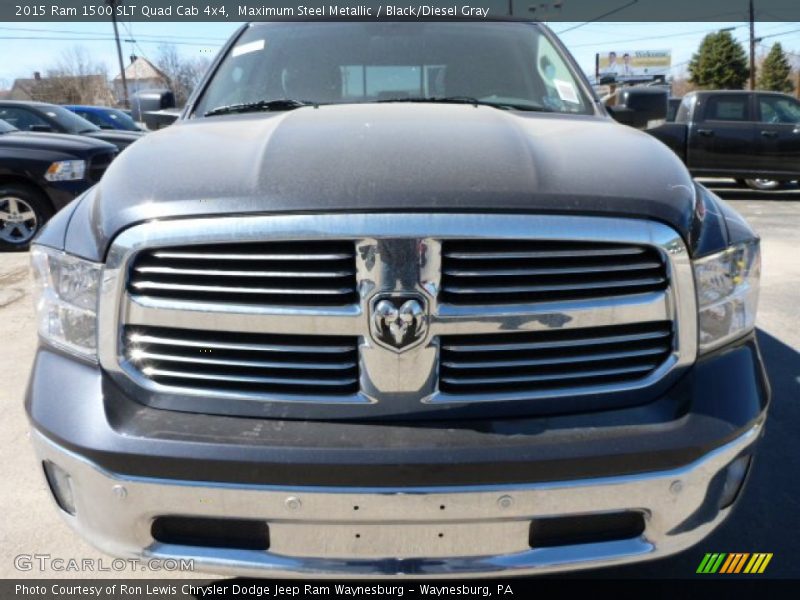 Maximum Steel Metallic / Black/Diesel Gray 2015 Ram 1500 SLT Quad Cab 4x4