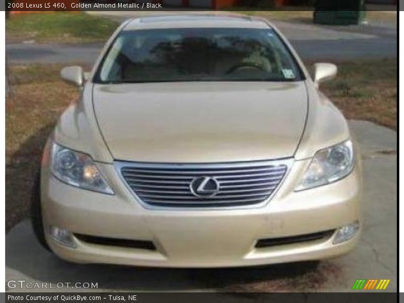 Golden Almond Metallic / Black 2008 Lexus LS 460