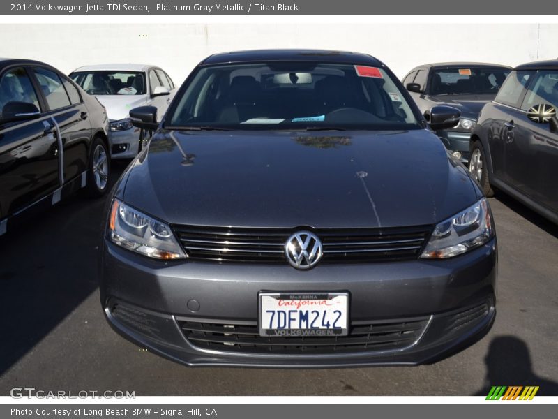 Platinum Gray Metallic / Titan Black 2014 Volkswagen Jetta TDI Sedan