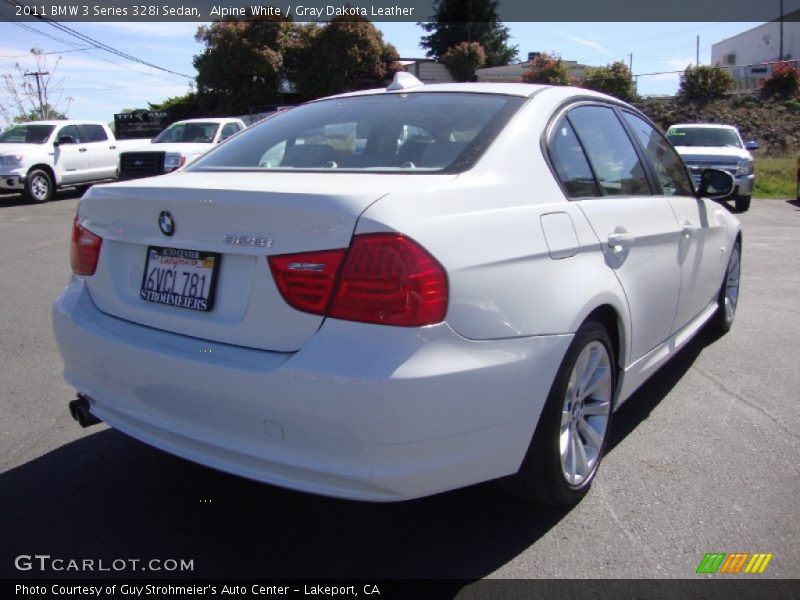 Alpine White / Gray Dakota Leather 2011 BMW 3 Series 328i Sedan