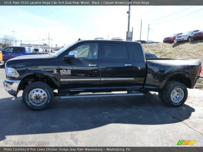 2015 3500 Laramie Mega Cab 4x4 Dual Rear Wheel Black