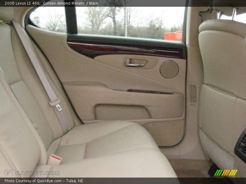 Golden Almond Metallic / Black 2008 Lexus LS 460