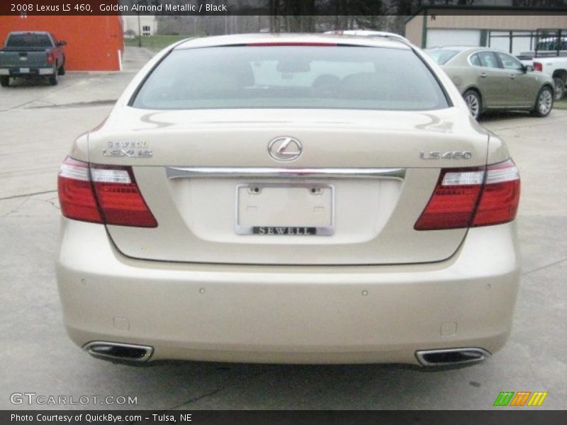 Golden Almond Metallic / Black 2008 Lexus LS 460