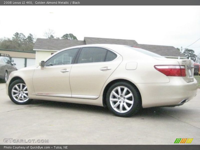 Golden Almond Metallic / Black 2008 Lexus LS 460