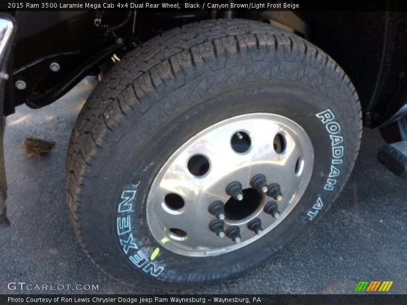 Black / Canyon Brown/Light Frost Beige 2015 Ram 3500 Laramie Mega Cab 4x4 Dual Rear Wheel
