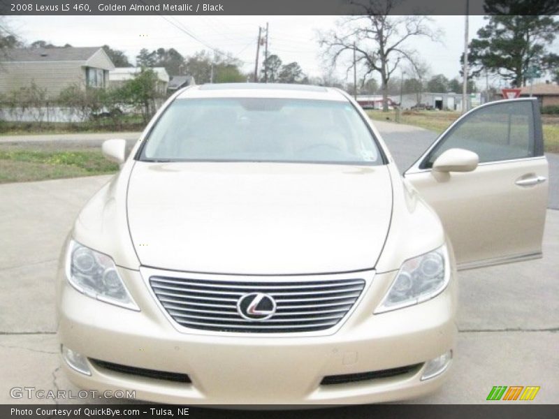 Golden Almond Metallic / Black 2008 Lexus LS 460