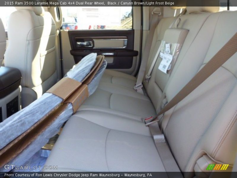 Black / Canyon Brown/Light Frost Beige 2015 Ram 3500 Laramie Mega Cab 4x4 Dual Rear Wheel