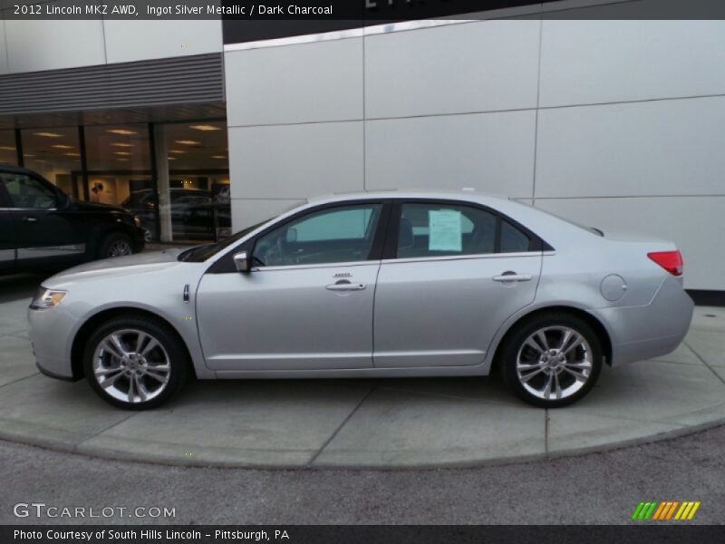 Ingot Silver Metallic / Dark Charcoal 2012 Lincoln MKZ AWD